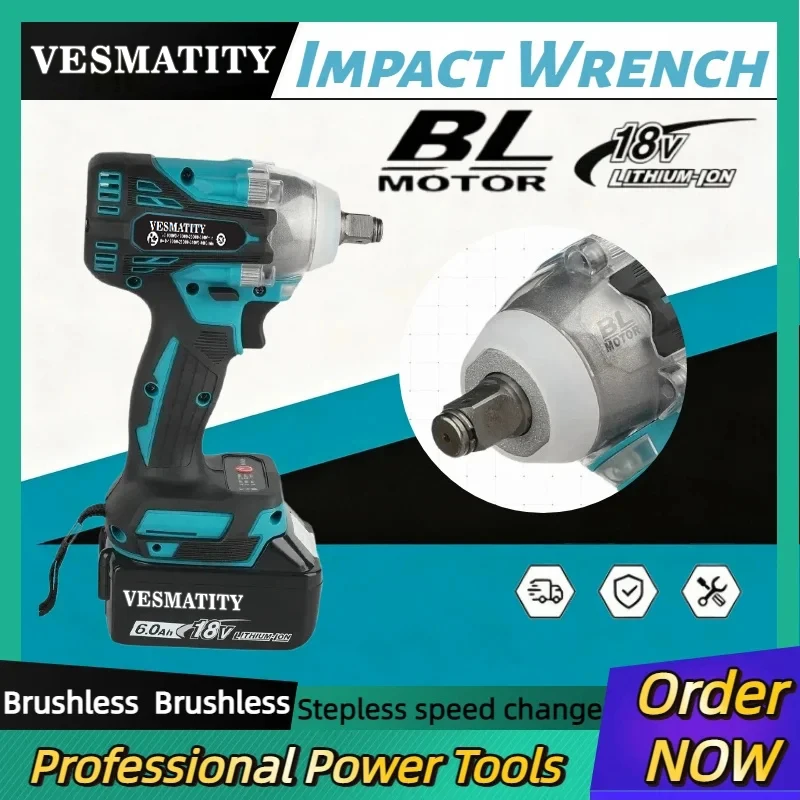 Makita Drill Dtw300 - Parafusadeira Elétrica Sem Fio DTW300, Chave