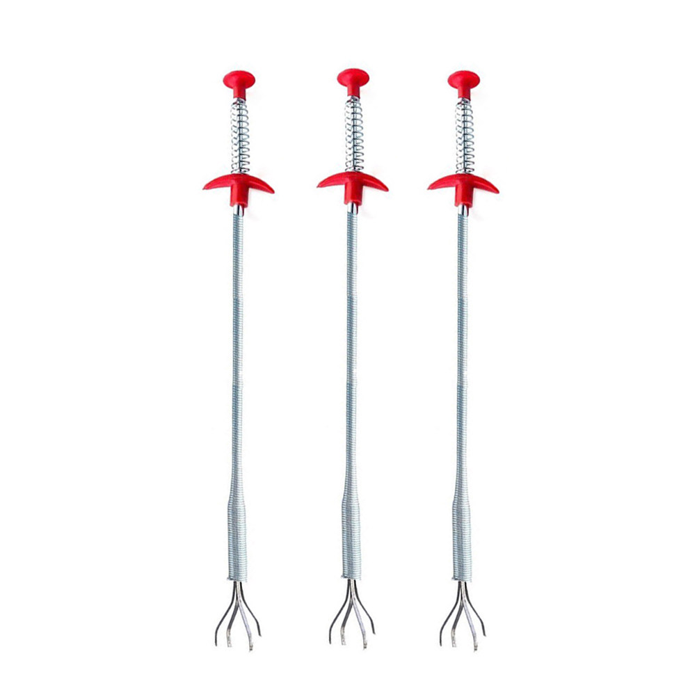Drain Snake Flexible - 4 Peças Ferramenta de Desentupimento de