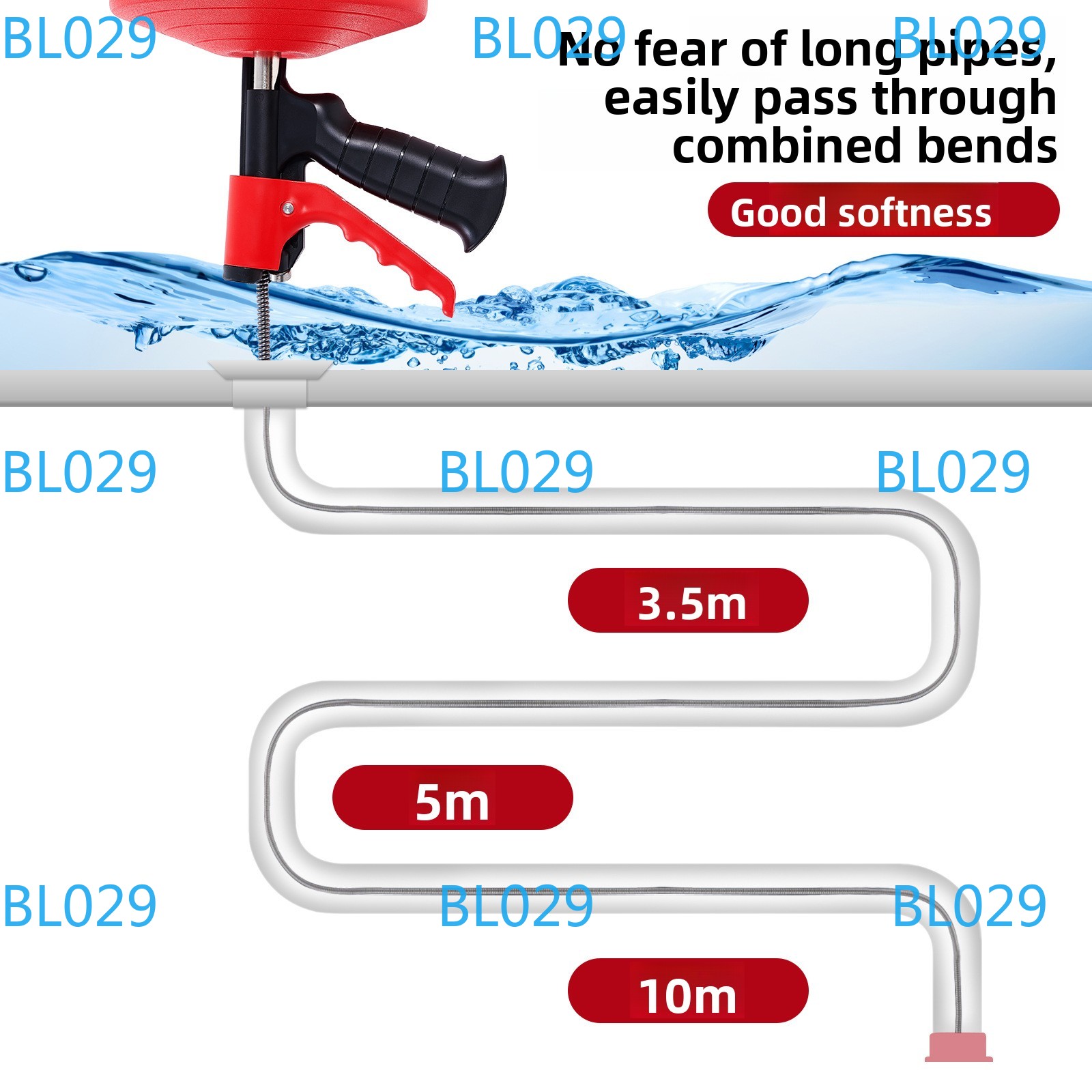 Desentupidor de Drenos Profiss - Drain Snake Flexible avaliação e preço